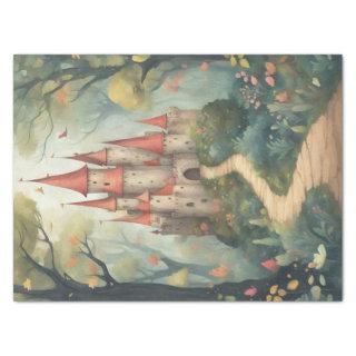 Whimsical Castle Decoupage Paper