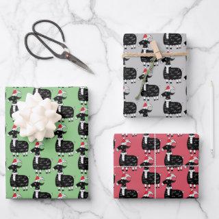 Whimsical Christmas Goats  Sheets