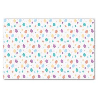 Whimsical Decorated Easter Egg Pattern Tissue Paper