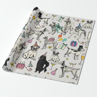whimsical dogs birthday party celebration