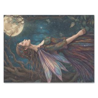 Whimsical Fairy  Moonlight Decoupage Paper