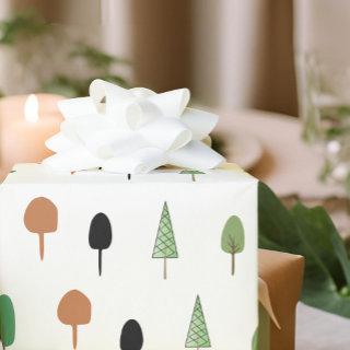 Whimsical Forest Minimalist Tree Pattern