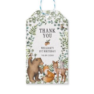 Whimsical Forest Woodland Baby Animals Thank You G Gift Tags
