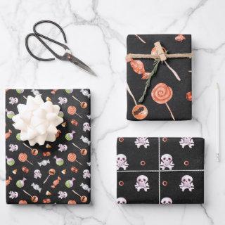 Whimsical Halloween Candy and Skulls  Sheets