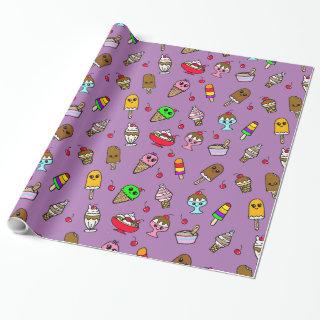 Whimsical Ice Cream and Cherries Birthday