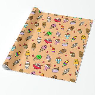 Whimsical Ice Cream and Cherries Birthday