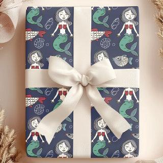 Whimsical Mermaid & Sea Creatures Ocean