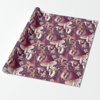 Whimsical Mushroom Floral Pattern