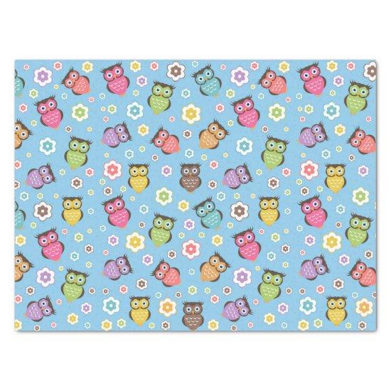 Whimsical Owl Pattern Tissue Paper
