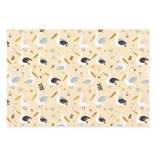 Whimsical Pelican Paradise  Sheets