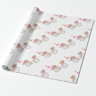 Whimsical Pink Bicycle