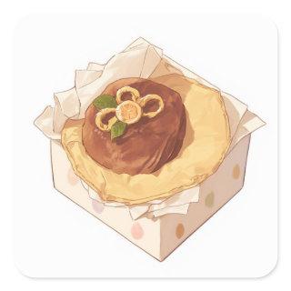 Whimsical Soft Art Square Sticker