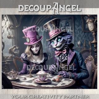 Whimsical Tea Party in Wonderland - Decoupage - Tissue Paper
