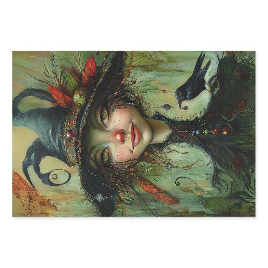 Whimsical Trio Witches Decoupage   Sheets