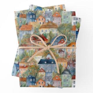 WHIMSICAL VILLAGES AND HOUSES GIFT   SHEETS