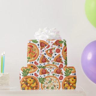 Whimsical Watercolor Pizza Party Birthday