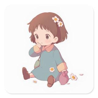 Whimsical Whimsical Art Square Sticker