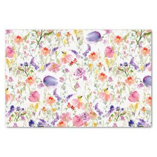 Whimsical Wildflowers | Watercolor Tissue Paper