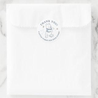 Whimsical Winnie the Pooh | Treat  Classic Round Sticker