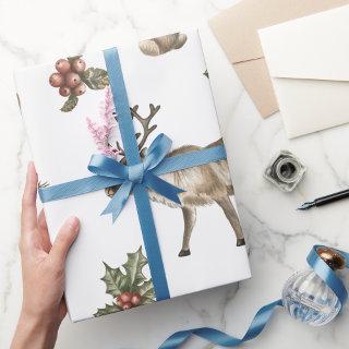 Whimsical Woodland Forest Animals Greenery Pattern