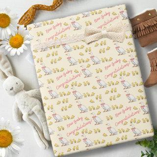 Whimsical Yellow Ducky New Baby Celebration
