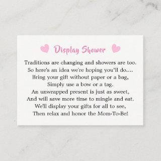 Whimsy Fairy-tale Garden Baby Shower Display Enclosure Card
