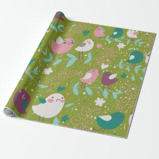 Whimsy Tweety Birds on Vines