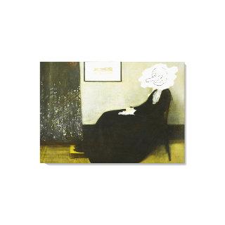 Whistlers mom Bean style Canvas Print