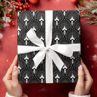 White and black art-deco pattern