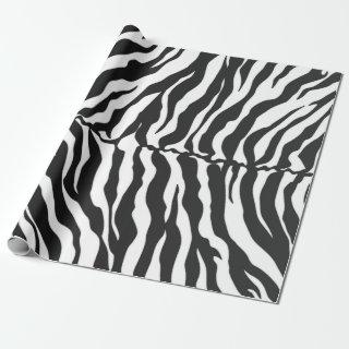 White And Black Tiger Stripes Animal Print