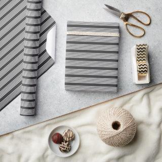 White and charcoal five stripes pattern