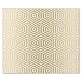 White and gold octagonal pattern