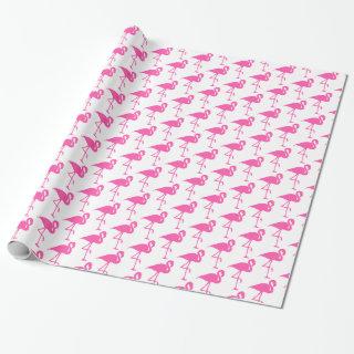 White and Pink Flamingo
