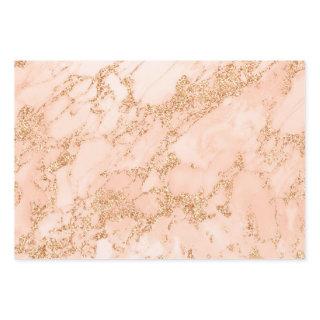 White and Rose Gold Glitter Marble  Sheets