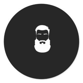 White Beard Sticker
