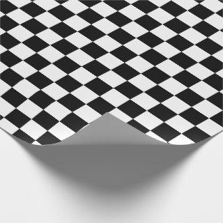 White & [Black] Checker Checkerboard Checkers