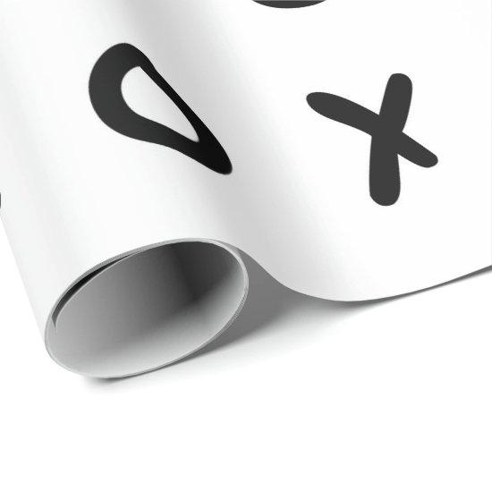 White & Black X O XO X&O's Trendy Cute