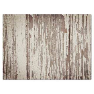 WHITE CHIPPY AGED BARN WOOD TISSUE PAPER