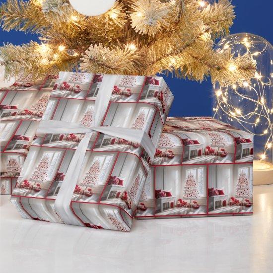 White Christmas Tree with Gifts
