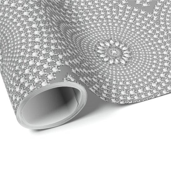 White Diamonds Geometric pattern