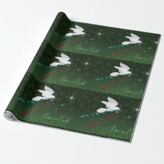 White Dove Spreading Peace On Earth