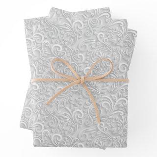 White Filigree Swirls  Sheets