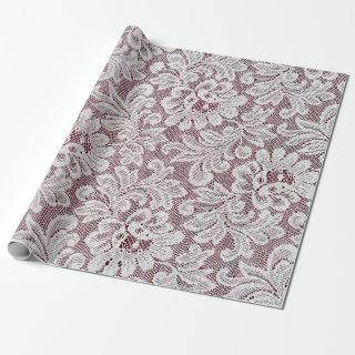 White fine elegance lace texture with seamless bea