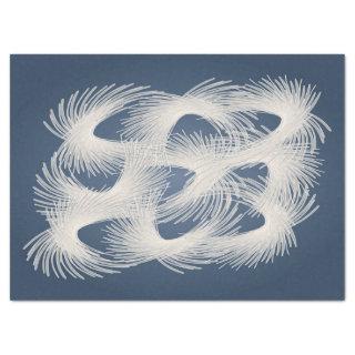White flying feathers tissue paper