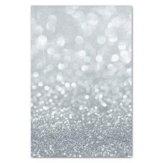 White Glitter Sparkly Sparkle Sweet 16 Party Tissue Paper