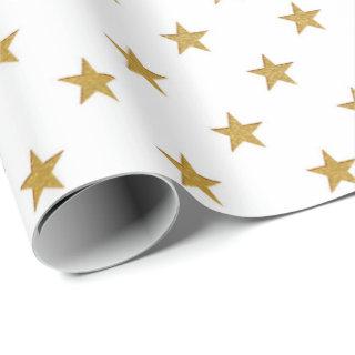 White Gold Stars Confetti Delicate US UK