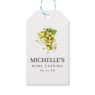 White Grape Wine Tasting Gift Tags