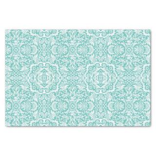 White Lace Damask Brocade Gift or Decoupage Tissue Paper