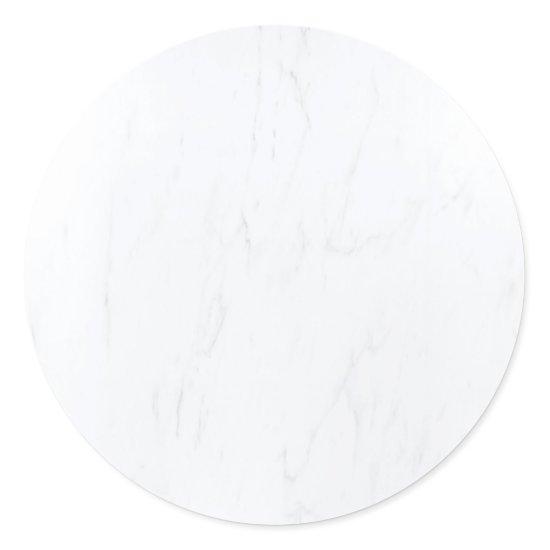 White Marble Blank Template Modern Elegant Classic Round Sticker