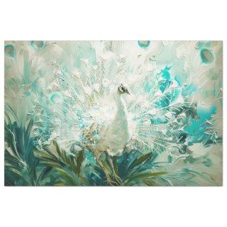 White Peacock Tissue Paper
